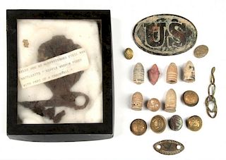 Collection of Civil War Artifacts