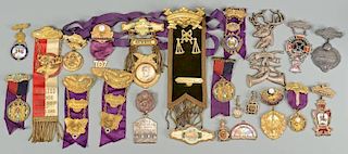 Collection Fraternal, Masonic Badges, 23 items