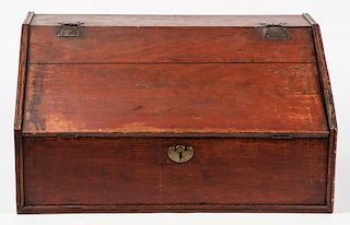 Early American Laptop Desk w. Compartments & Drawers