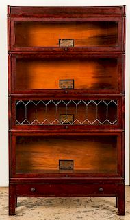 Antique Glass Barrister Cabinet