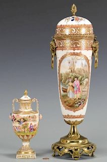 Two European Porcelain Urns