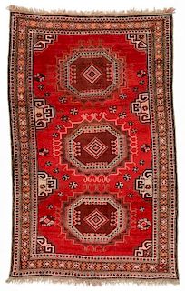 Antique Central Asian Turkmen Rug: 3'7'' x 5'9'' (109 x 175 cm)