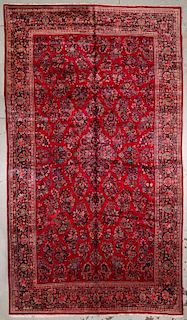 Semi-Antique Sarouk Rug: 9'10'' x 17'7'' (300 x 536 cm)