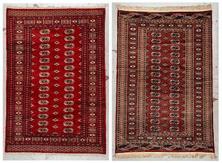 2 Vintage Bokhara Wool Rugs