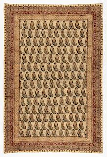 Old Persian Boteh Block Print: 88.5'' x 59''