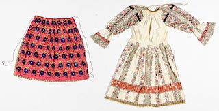 Late Ottoman Period Balkan Wedding Dress & Skirt