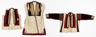 3 Fine Greek/Macedonian Folk Costume Vests