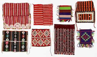 8 Vintage Handwoven Balkan/Turkish Aprons/Textiles