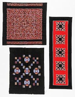 3 Southeast Asian Tribal Textiles