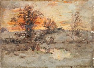 Dubois Fenelon Hasbrouck (1860-1934) "Winter Morning"