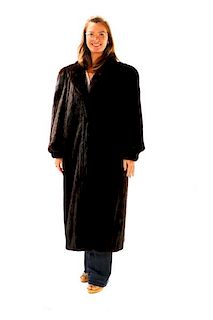Ladies 1970s YSL Full Length Mink Coat