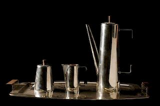 Mexican Modernist Sterling Coffee Set