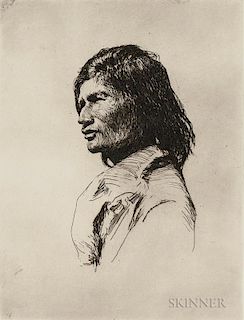 Frank Weston Benson (American, 1862-1951)      Nascaupée Indian