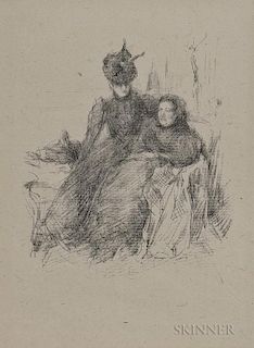 James Abbott McNeill Whistler (American, 1834-1903)      Mother and Daughter