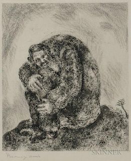 Marc Chagall (Russian/French, 1887-1985)      Elijah on Mount Carmel