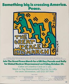Keith Haring (American, 1958-1990)      The Great Peace March