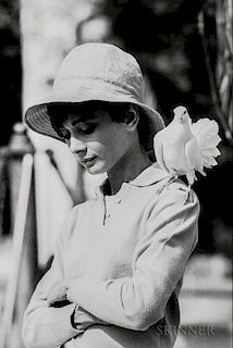 Terry O'Neill (British, b. 1938)      Audrey Hepburn with Dove, St. Tropez
