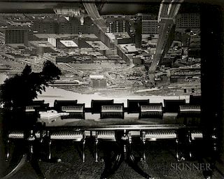 Abelardo Morell (Cuban/American, b. 1948)      Camera Obscura Image of Boston View Looking Southeast in Conference Room