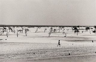Sebastião Salgado (Brazilian, b. 1944)      Site of the Now Dried Lake Faguibine, Mali