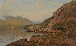 Frank Anderson (American, 1844-1891)  View of the Hudson at West Point