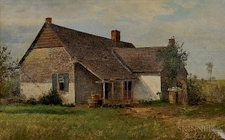 William Moore Davis (New York, 1829-1920)      Long Island Farmhouse