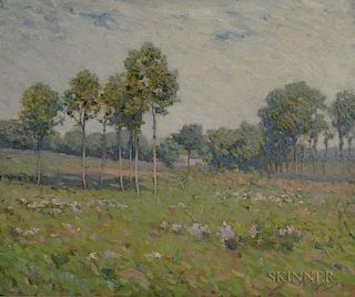 Jacob Wagner (American, 1852-1898)      Spring Landscape