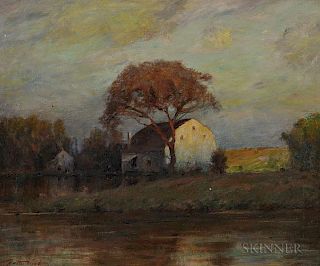 Walter Clark (American, 1848-1917)      House on the Water's Edge
