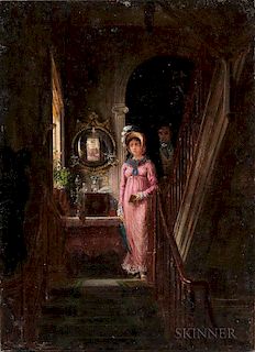 Edward Lamson Henry (American, 1841-1919)      Descending the Staircase