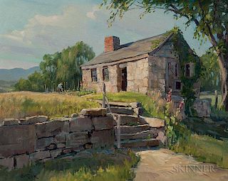 Paul Strisik (American, 1918-1998)      The Babson Place (The James Babson Cooperage Shop, Cape Ann)