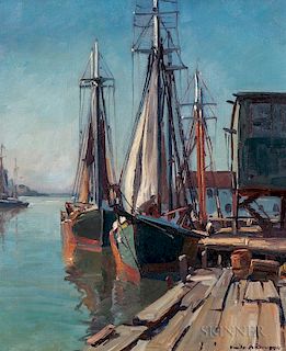 Emile Albert Gruppé (American, 1896-1978)      New England Harbor
