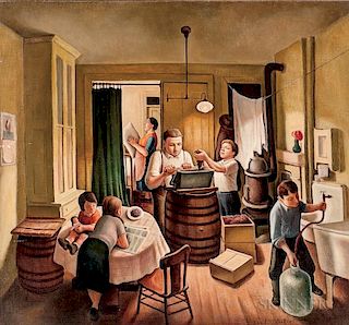 Daniel Ralph Celentano (American, 1902-1980)      Wine Making