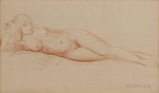 Leon Kroll (American, 1884-1975)      Reclining Nude