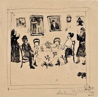Marc Chagall (French/Russian, 1887-1985)      Rendez-vous ou Sabbat