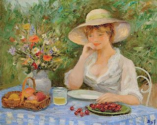 Marcel Dyf (French, 1899-1985)      Un repas d'été