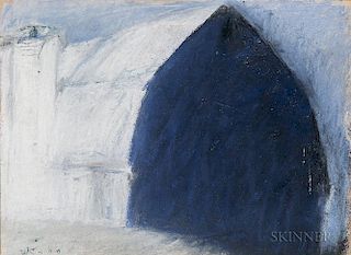 Wolf Kahn (German/American, b. 1927)  Blue Barn