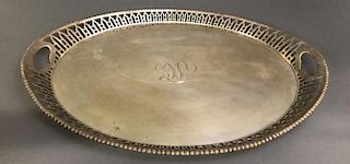 Large English Oval Silver Platter