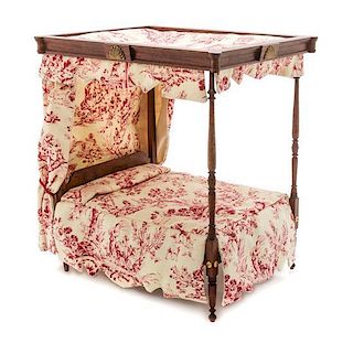 * An American Style Canopy Bed, Height 8 x width 5 3/4 x depth 7 inches.