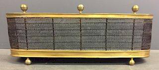 Brass and Wire Fire Screen