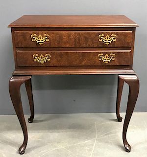 Kindel Queen Anne Style Mahogany Two Drawer Chest