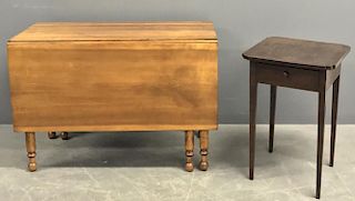 Federal One-Drawer Mahogany End Table