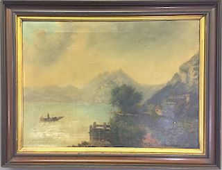 Oil on Canvas Hudson River School Painting