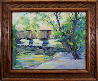 "Bridge at Vermont" Peter Mayer (1887 - 1993)