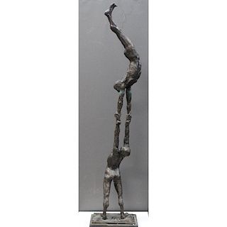 Howard Garnitz "Two Acrobats" Large Bronze