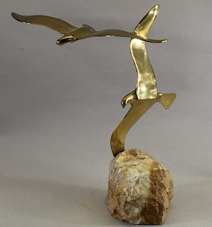 1974 Mid Century Modern Bird Sculpture, Signed