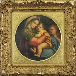 "Madonna Della Seggiola"Aftr Raphael, Ex Christies