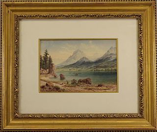 John William Casilear (1811 - 1893) "Alpine Lake"