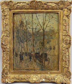 "A Grey Day in Paris" Edwin Scott (1863 - 1929)