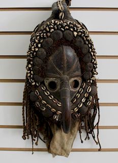 20th C. Dan Mask w/ Curved Nose