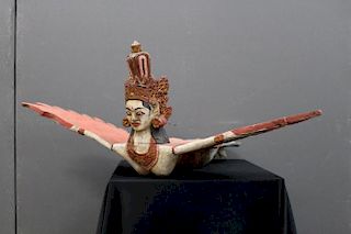 20th C. Indonesian Flying Garuda Figure