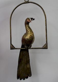 Bustamonte Style, Brass/Copper Peacock